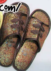Dép khóa nổi bật Mùa xuân và mùa thu Trang chủ Cặp đôi Dép Craft Tang Triều Damask Dép Dép cưới cổ điển